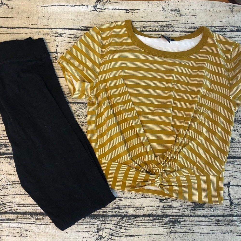 Forever21 Crop Top and Leggings